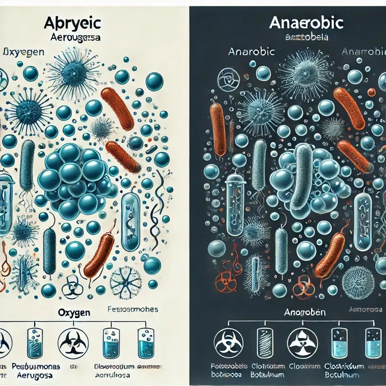 анаэробные и аэробные бактерии